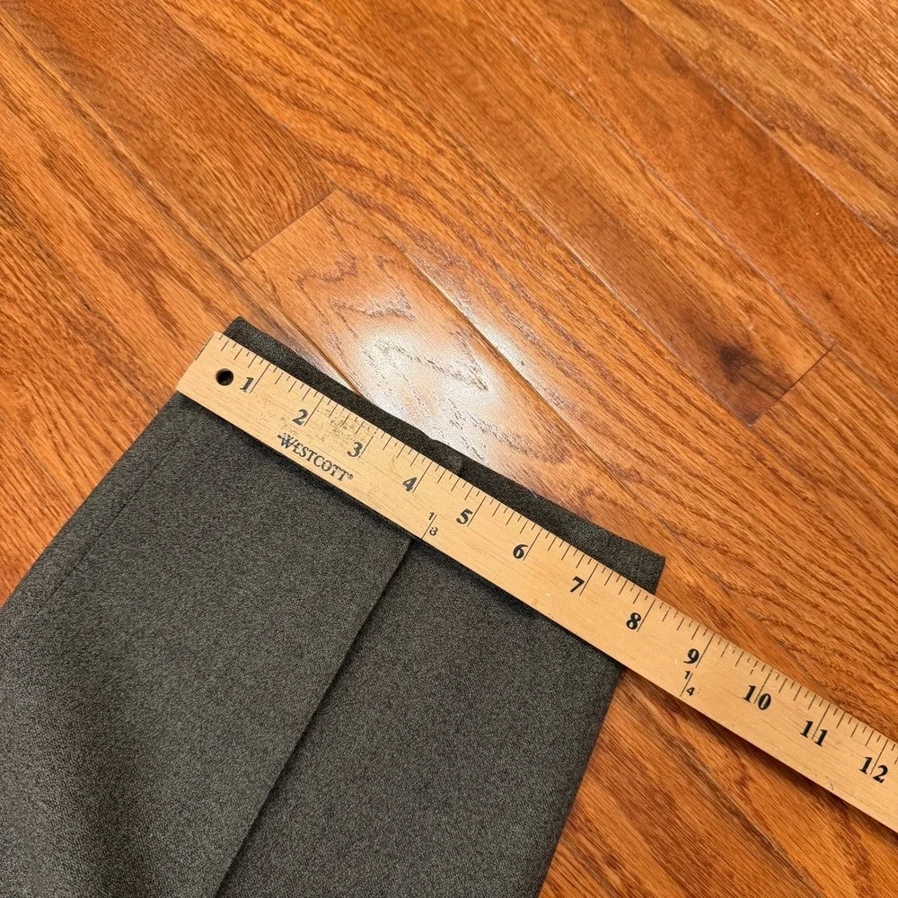Ermenegildo Zegna Soft Wool Pleated Pants Fits Mens 34x30 Green Cuffed *READ